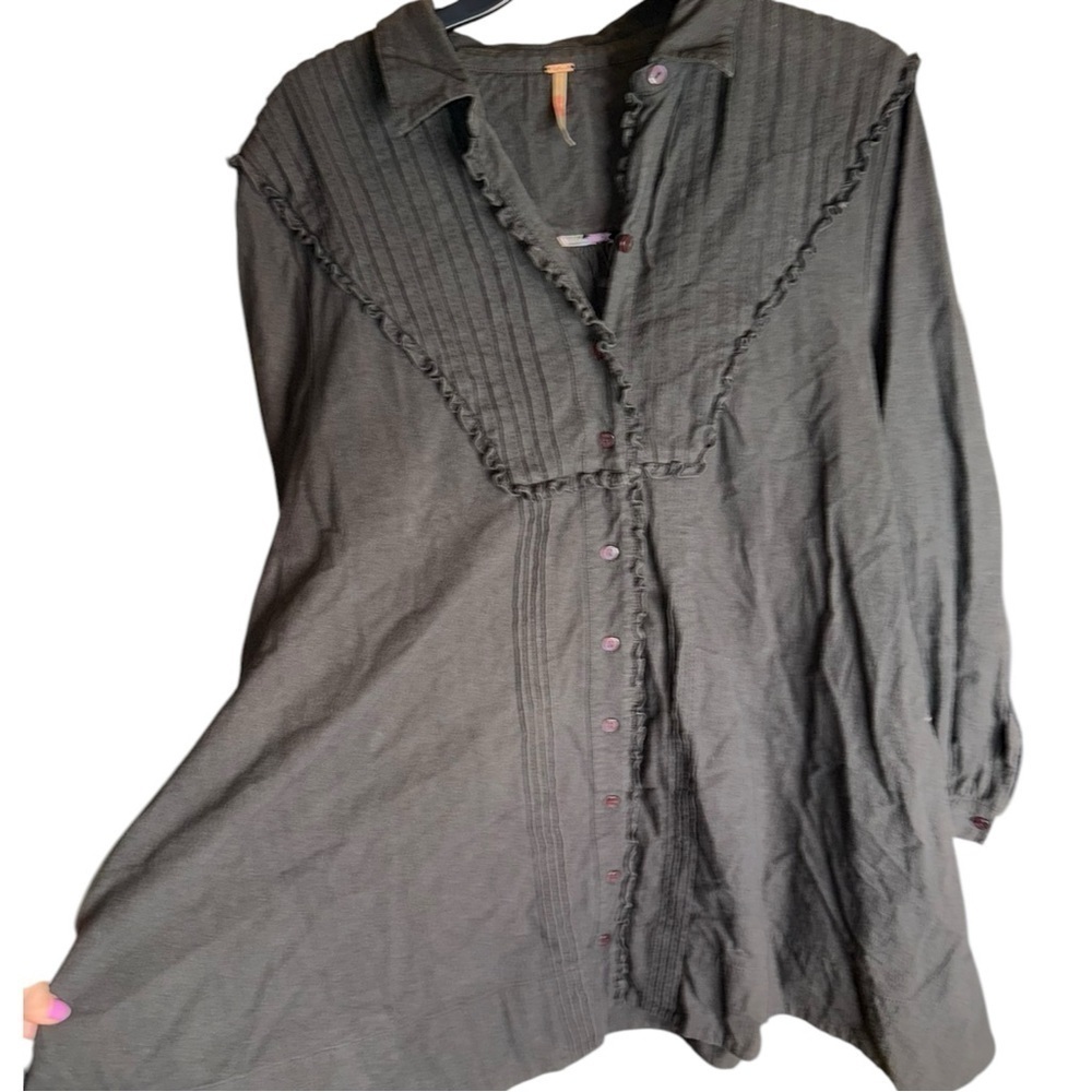 ▶️ FREE PEOPLE ◀️ Cherry Mini Dress / Black - Picture 7 of 16